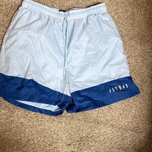 Jordan Sky Blue and Navy Athletic Shorts